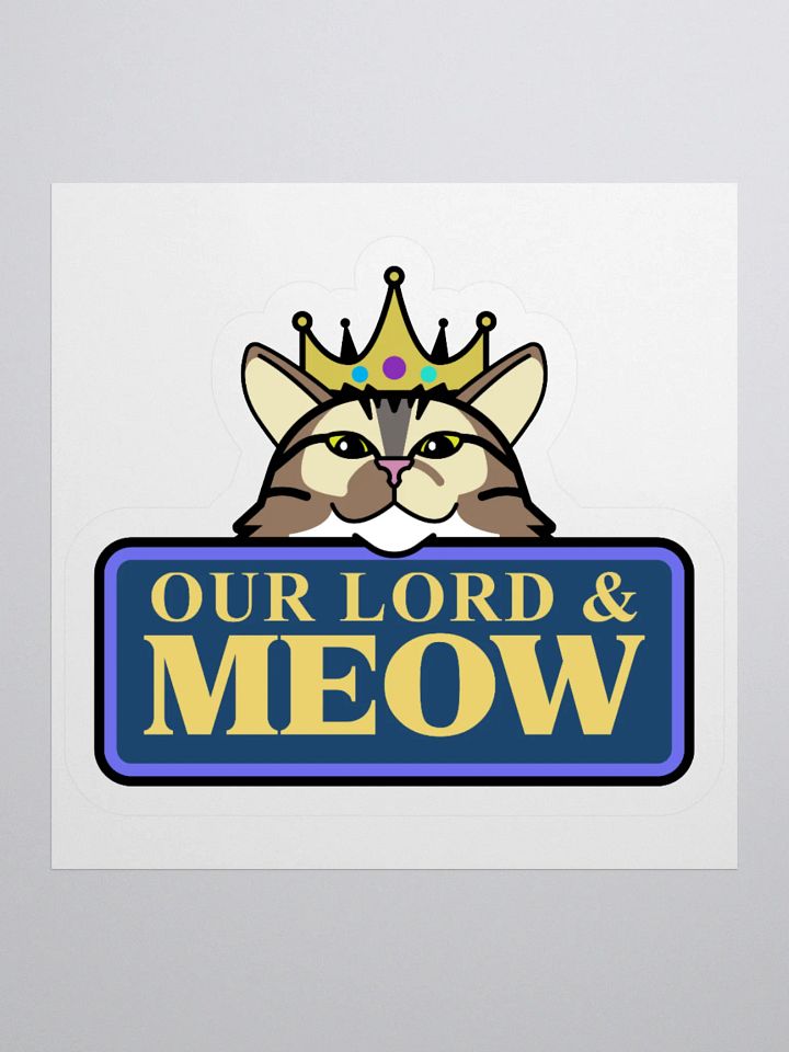 Our Lord and Meow Stickers product image (1)