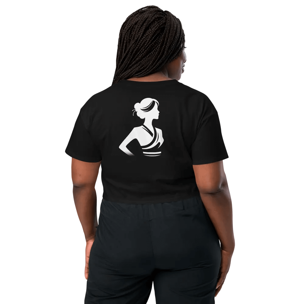 T3 Silhouette Oriental Woman Crop Top product image (2)