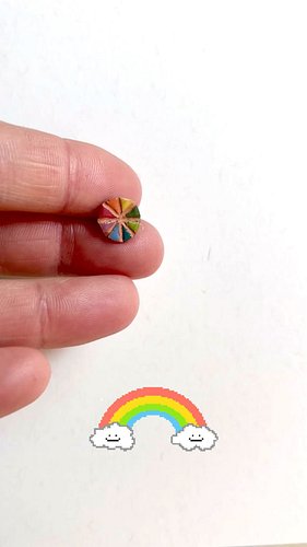 Small in size, big on style. Colorful handmade ceramic earrings are now available in my Etsy shop.

Link in bio > Shop Shop Shop