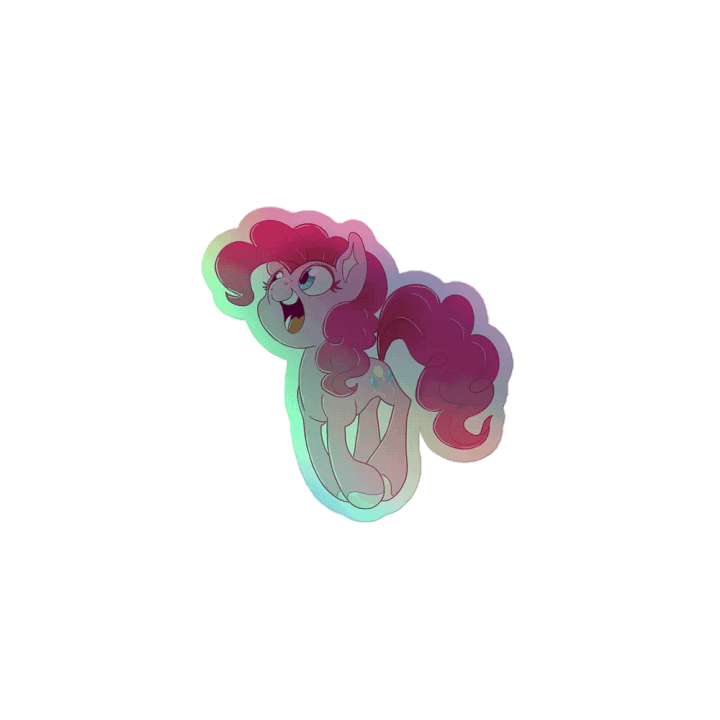 PInkie Pie holographic sticker product image (1)