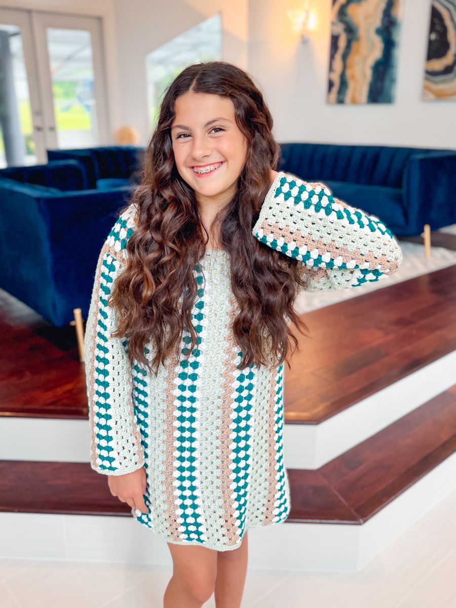 Easy Granny Stitch Crochet Dress Pattern product image (9)