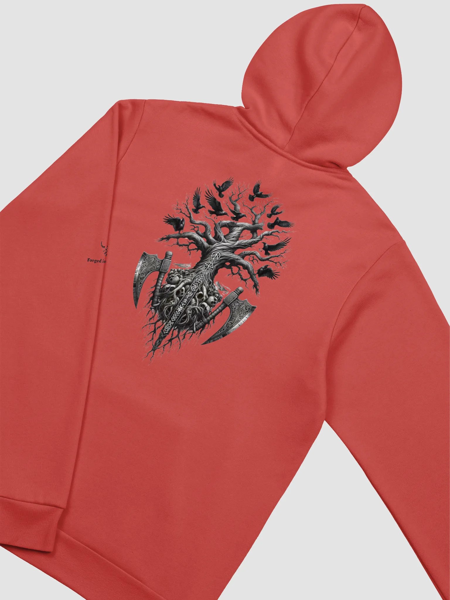 Yggdrasil & The Raven Guard Hoodie — Forged in Valhalla Exclusive product image (8)