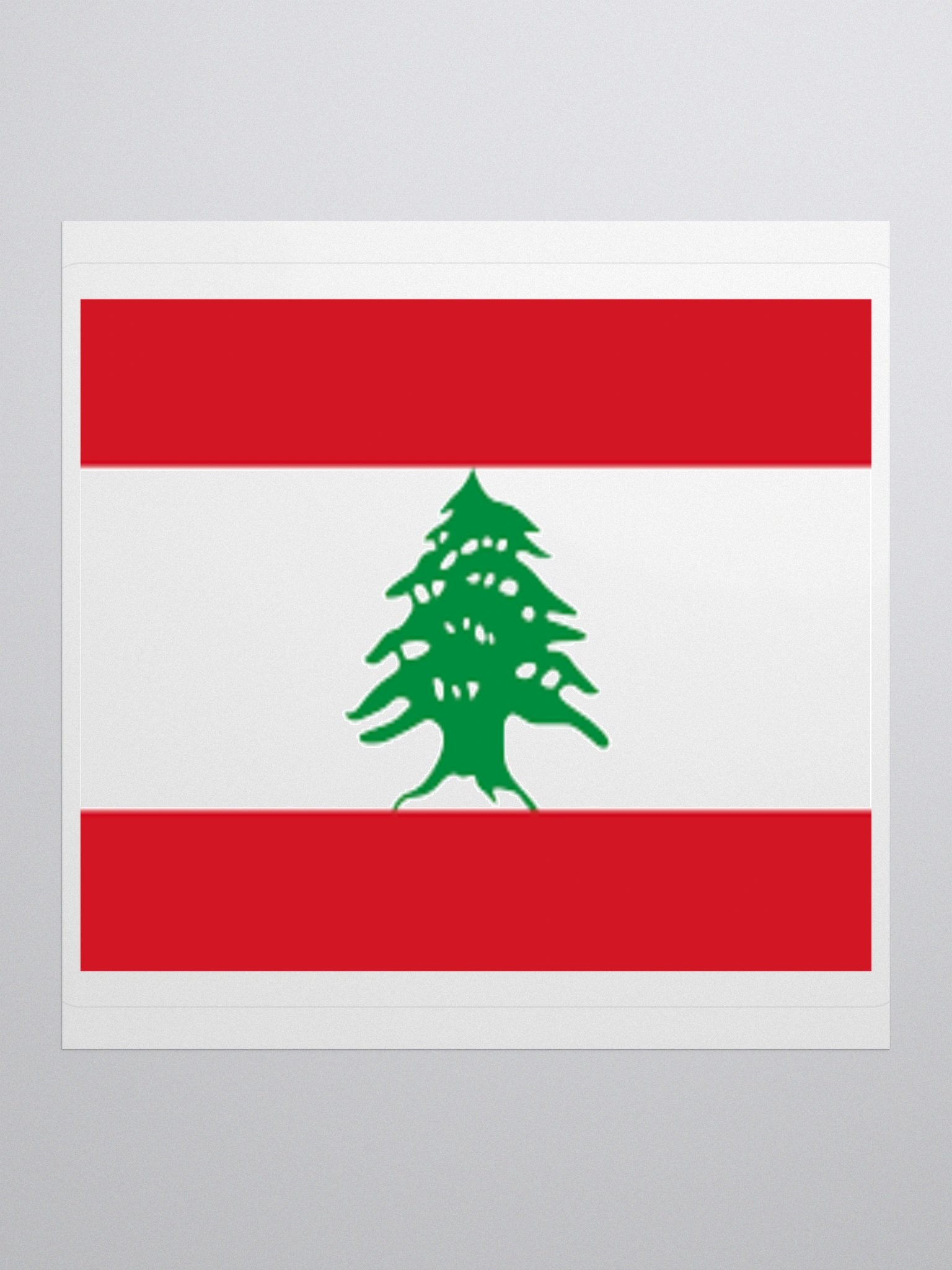 Lebanon Flag Sticker | Cedar Tree Design | Durable Vinyl | 3 Sizes product image (1)