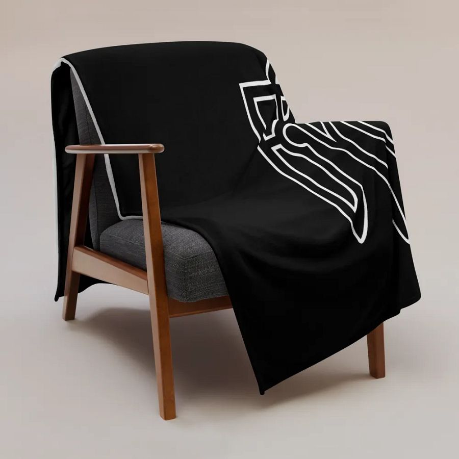 Ukraine - Black & White - Throw Blanket product image (3)