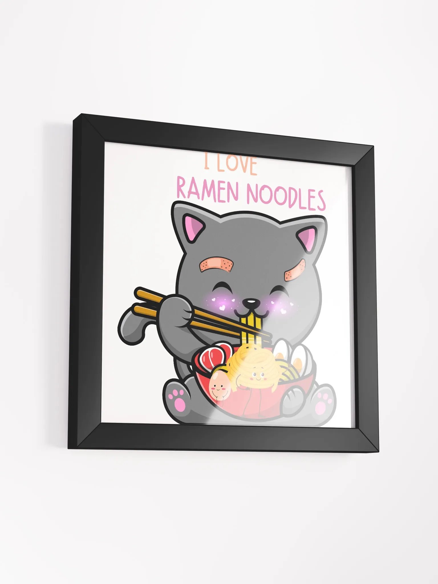 " I LOVE RAMEN NOODLES " CANVAS ART product image (43)