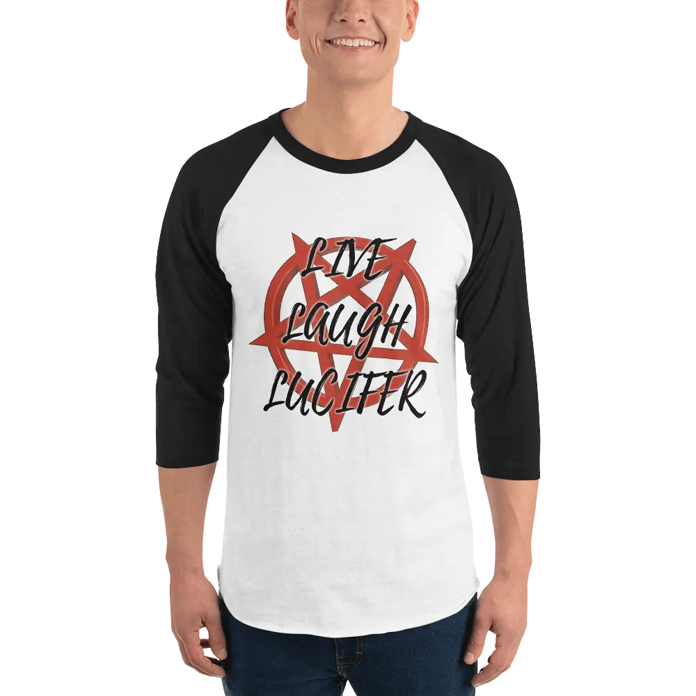 Live Laugh Lucifer Baseball Tees Light Torso Colors product image (1)