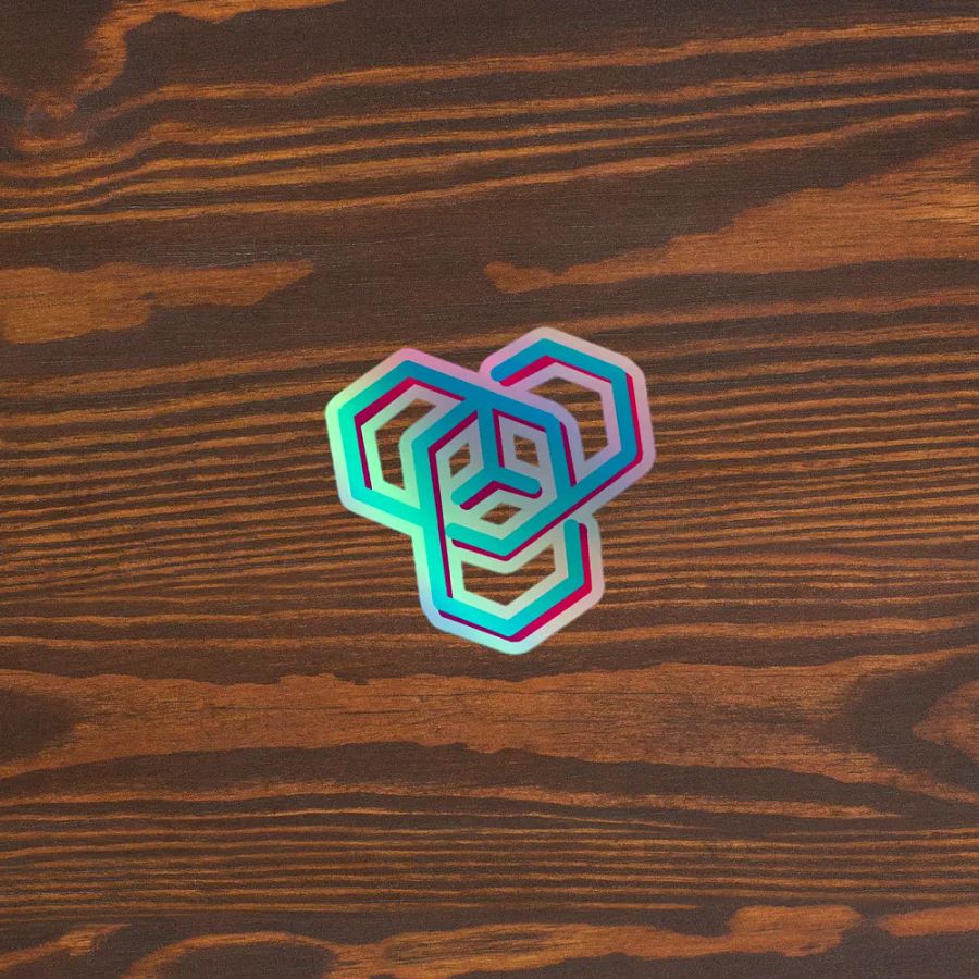 Cubie Holographic Sticker product image (5)