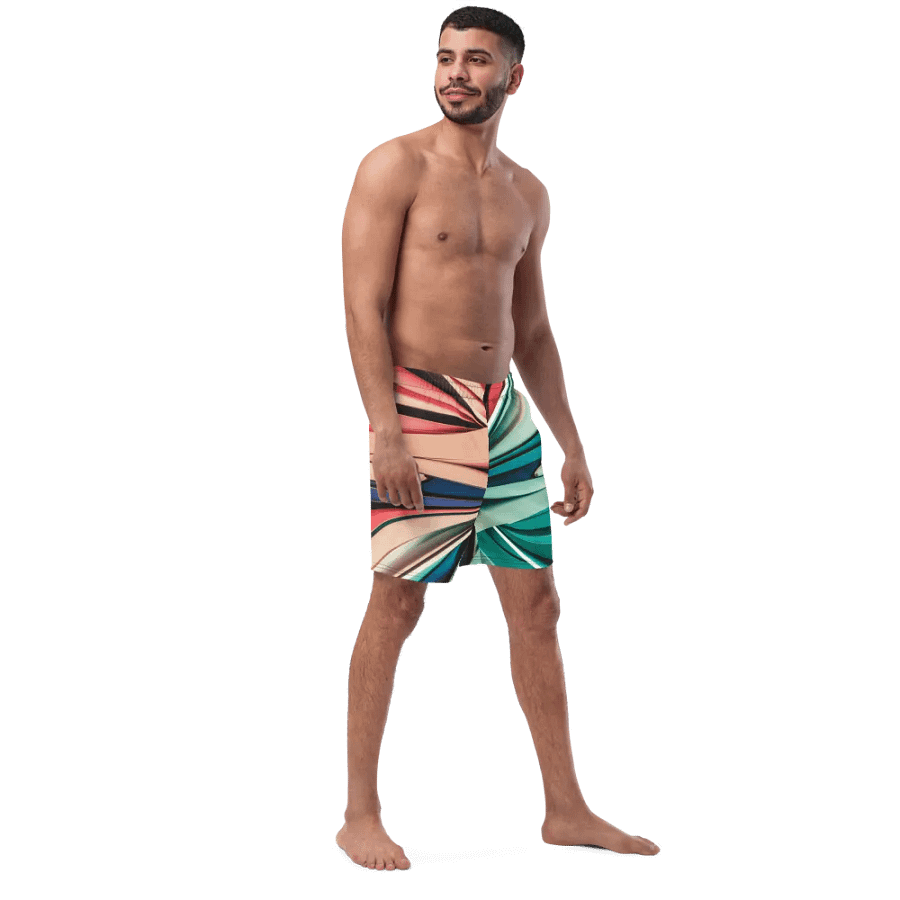 TDS Music Abstract Swim Trunks in Vibrant Colors (2XS-6XL) product image (8)