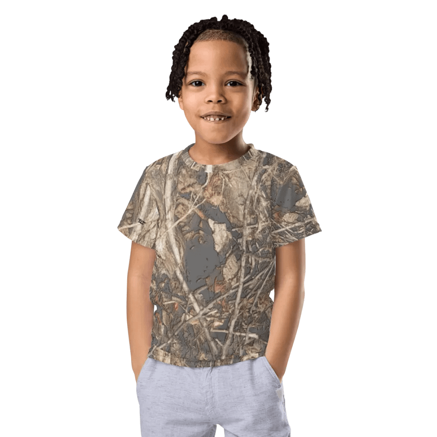 Kids Crew Neck T-Shirt - Dead Split - It Happennnns Camo product image (11)