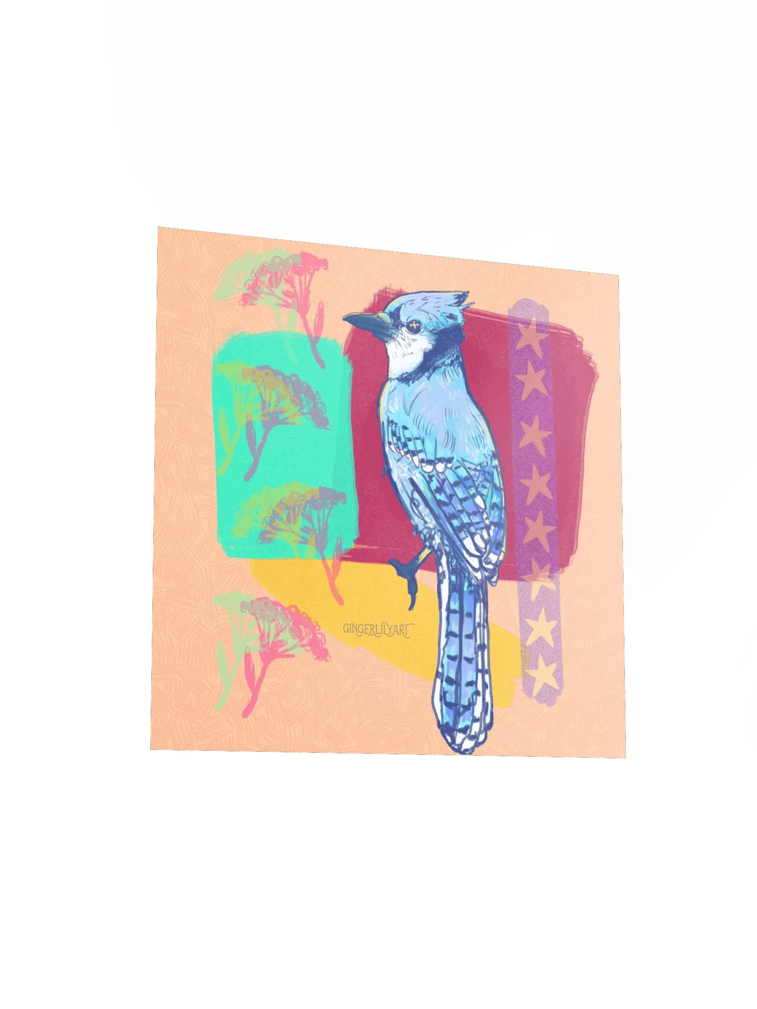 blue jay print product image (12)