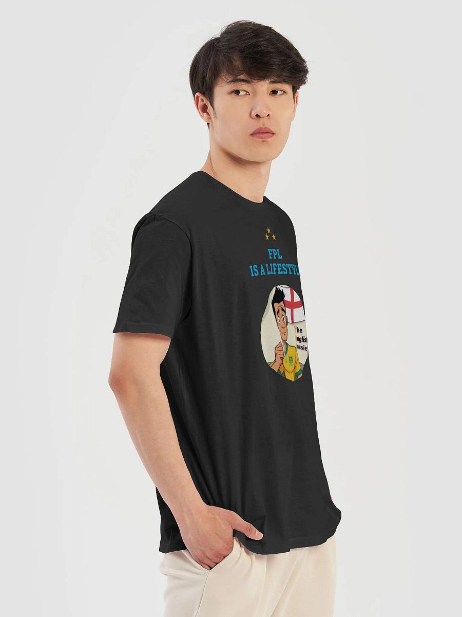 FPL is a Lifestyle - TEA T-Shirt (Black) w/Blue writing product image (5)
