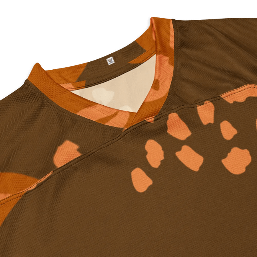 Dynamic Orange Leopard Hockey Fan Jersey product image (4)