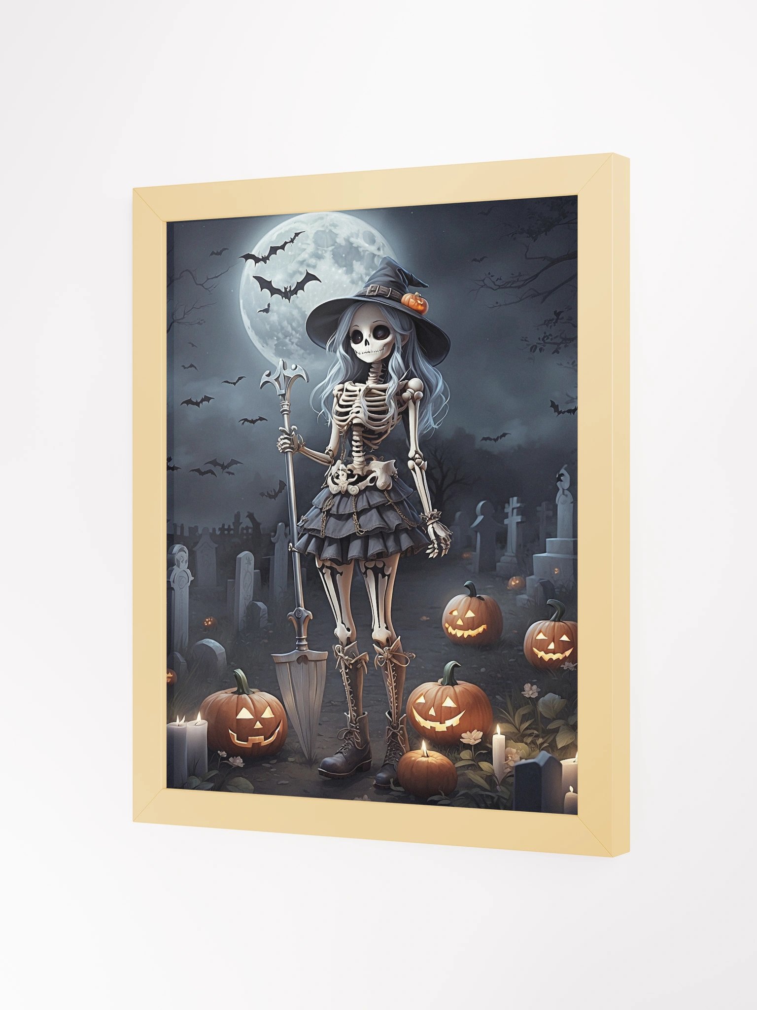 Skeletal Sorceress Framed Wall Art Print product image (4)