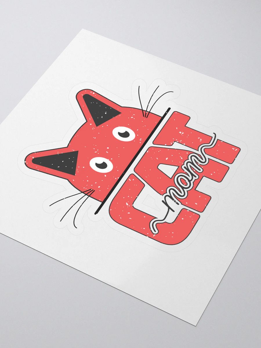 Cat Mom Kiss Cut Stickers product image (3)