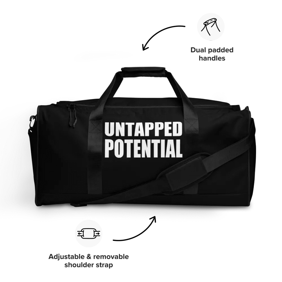 Untapped Potential Black Duffle Bag product image (9)