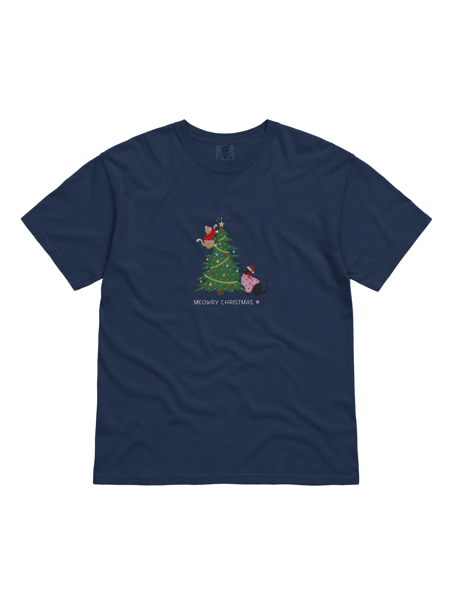 Meowry Christmas T-shirt product image (8)