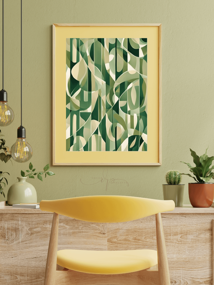 Green PATTERN ABSTRACT Painting Printable Wall Art product image (3)