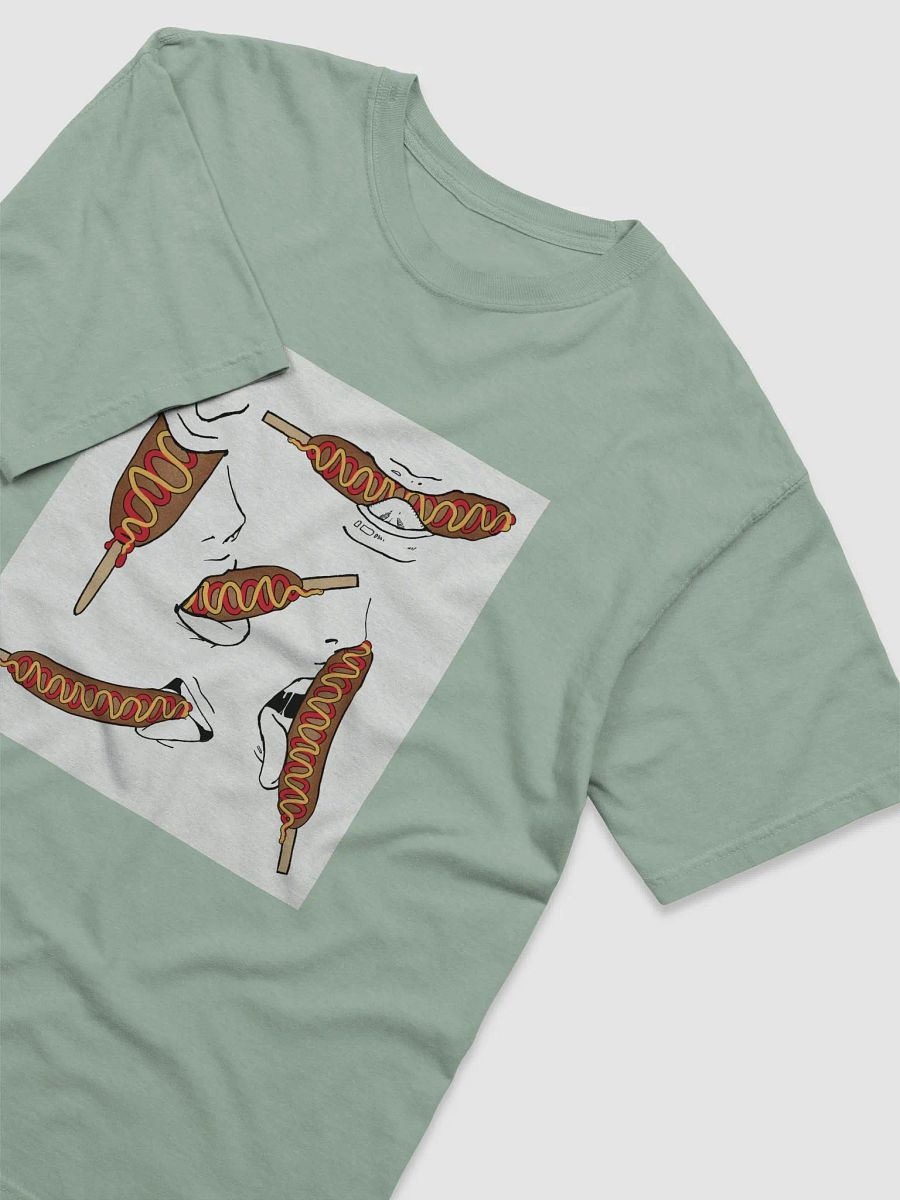 Eating Corn Dog Heavyweight T-Shirt product image (30)