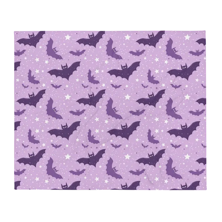 Purple Bats Blanket product image (1)