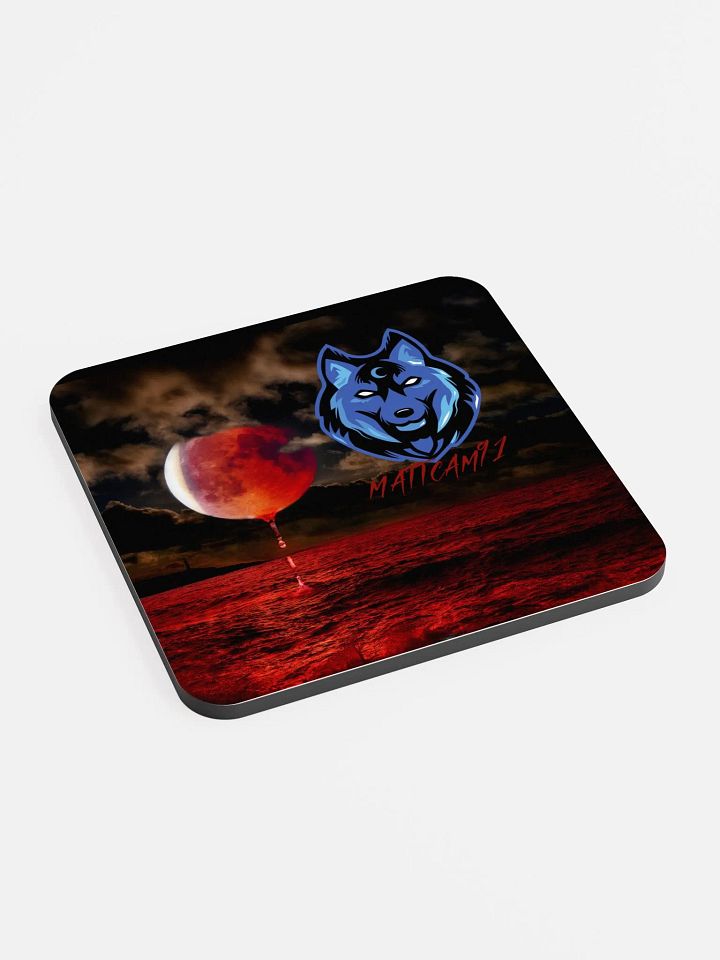 Blood Moon Wolf Coaster product image (2)
