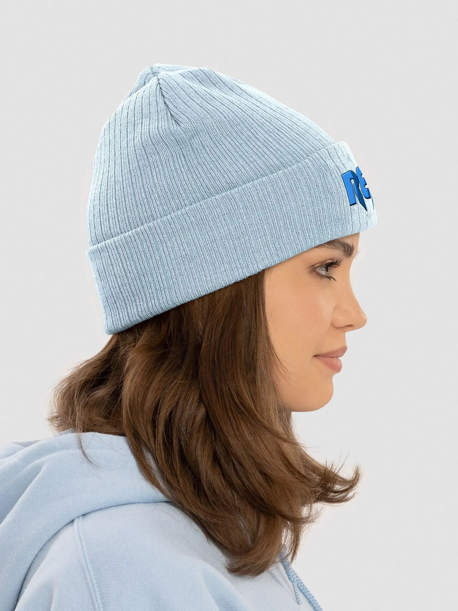 Beanie | Sky Blue w/ blue & pink product image (8)
