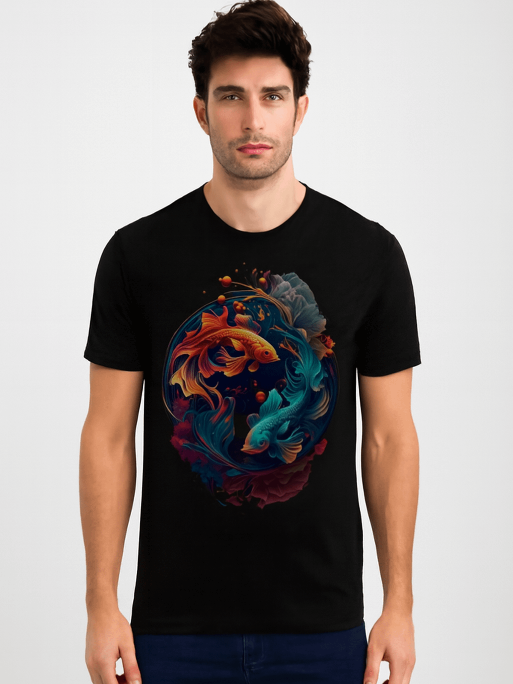 Yin-Yang Fish Harmony T-Shirt product image (1)