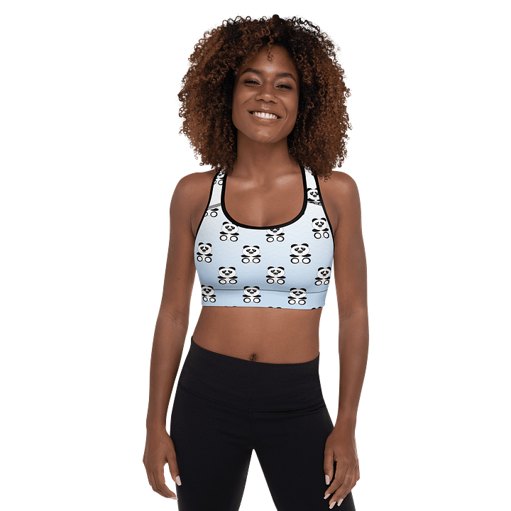 Panda Party All-Over Sports Bra product image (1)