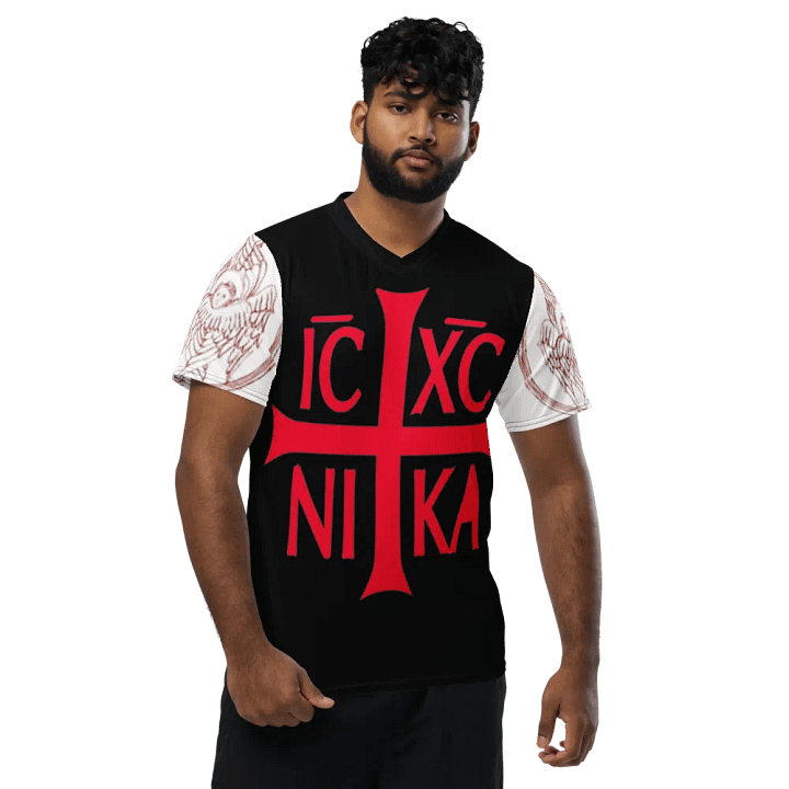 Jesus Christ Conquers All-Over Print Sports Jersey product image (1)