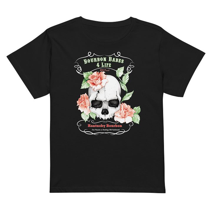 Bourbon Babes Skull Roses Tee product image (2)