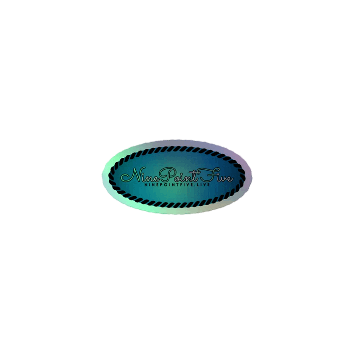 Holographic Teal Wordmark Logo Sticker product image (1)