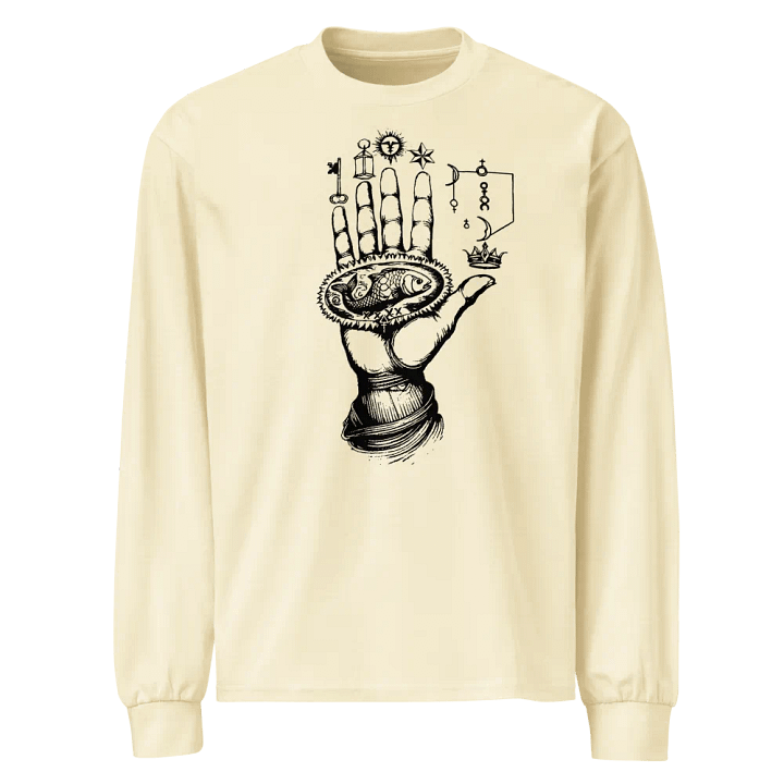 [Hand of Mysteries 3 - Black] - Unisex Premium Heavyweight Long Sleeve Shirt product image (1)