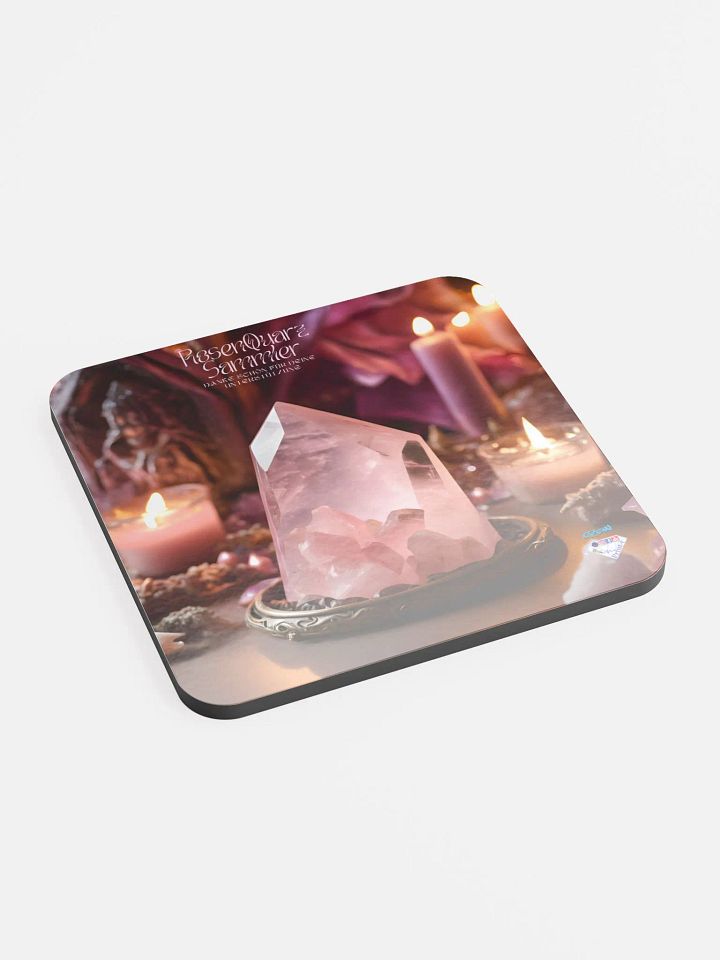 Untersetzer aus glänzendem Kork, Jahres Abo. RosenQuarz Sammler product image (2)