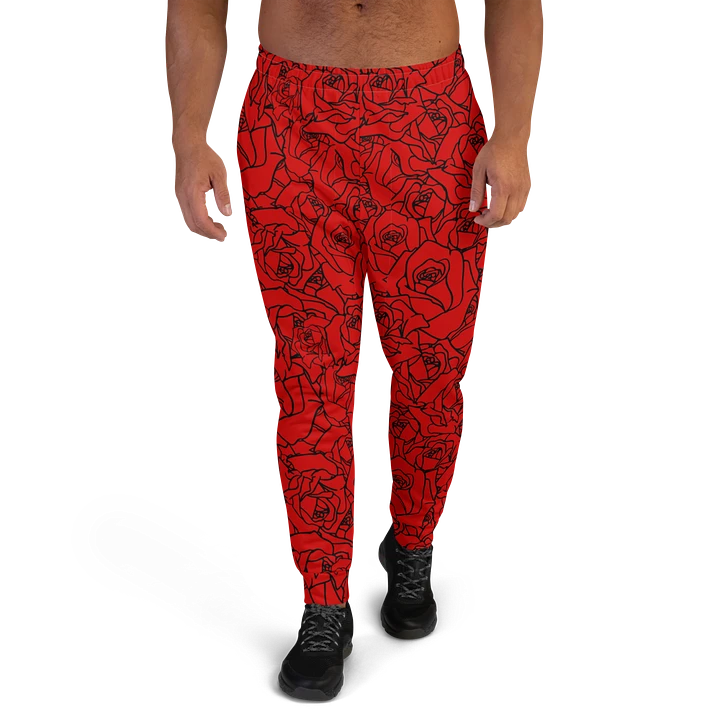 Loads of Roses · red-black joggers product image (1)