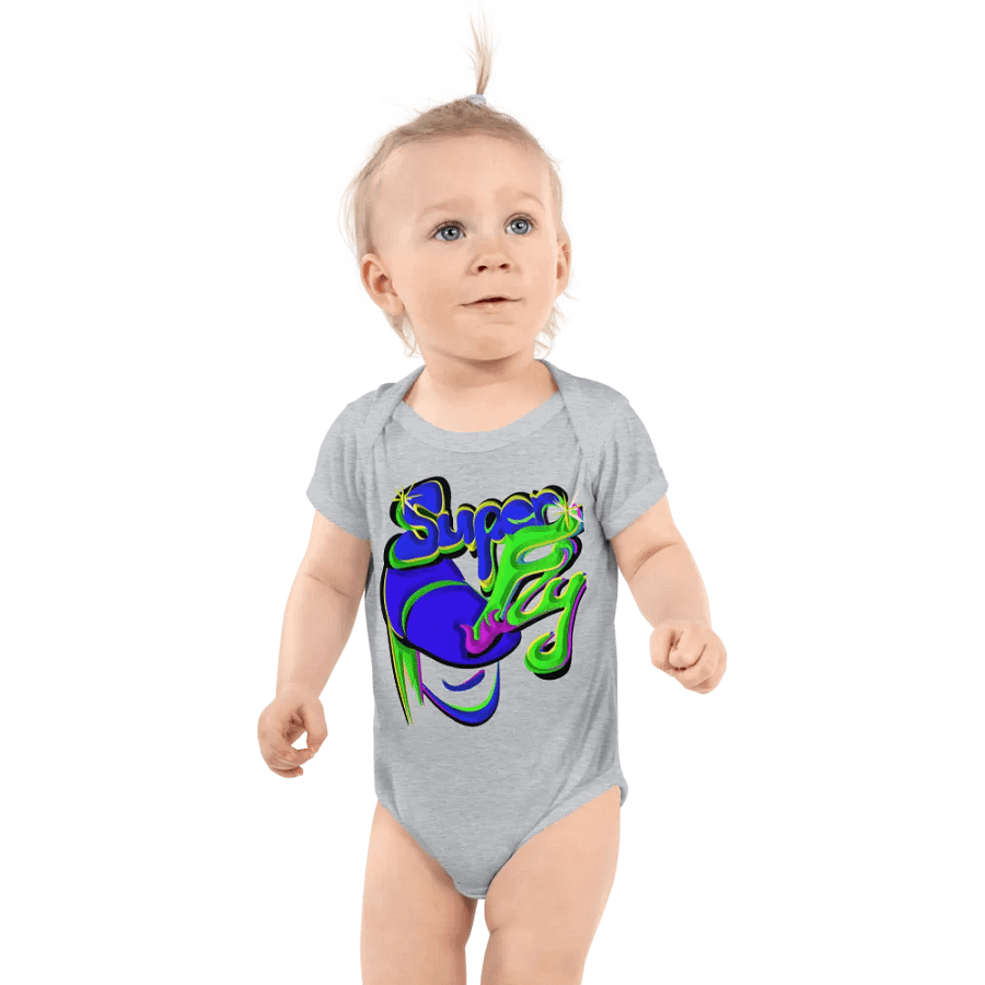 Super Fly Retro Baby Bodysuit product image (1)