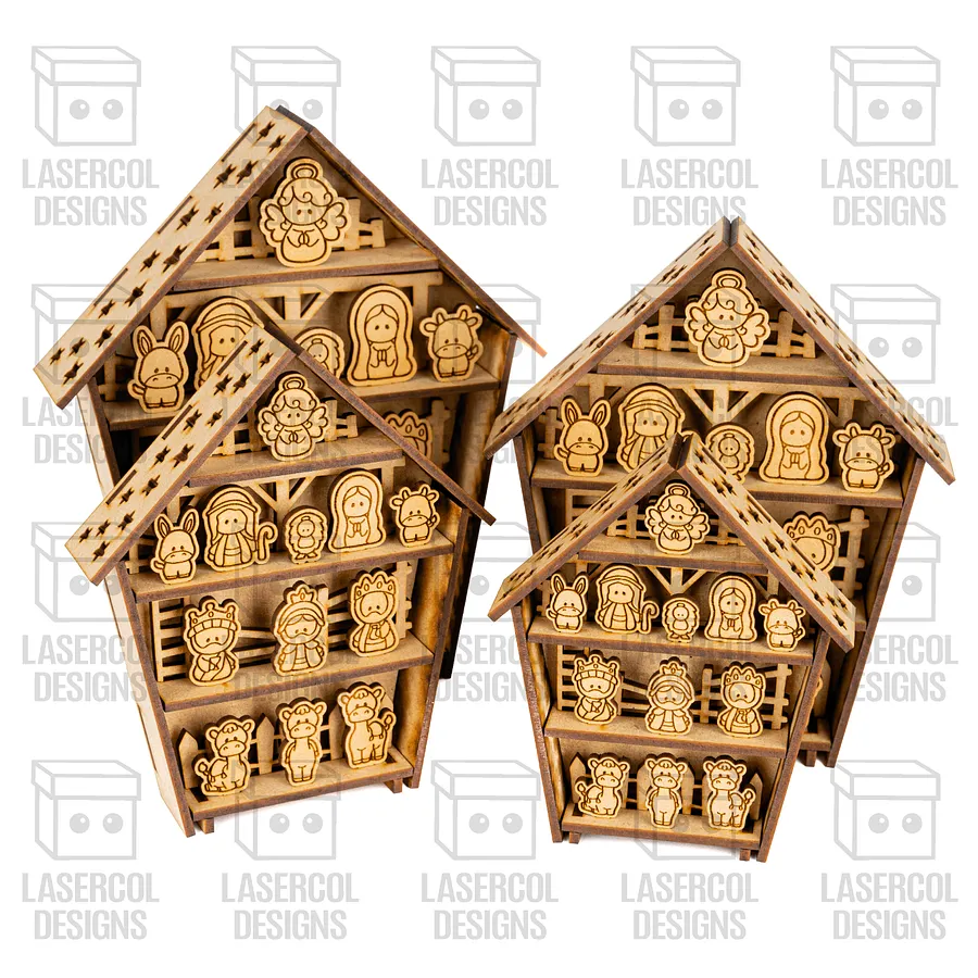 Nativity Scene (4 Sizes) - Christmas Files - Laser Cut Files product image (8)