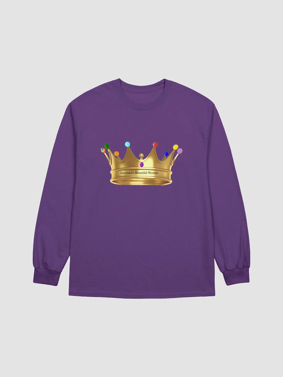 Queendom Beautiful Women Crown Jewel Long Sleeve Tee (TM) product image (3)