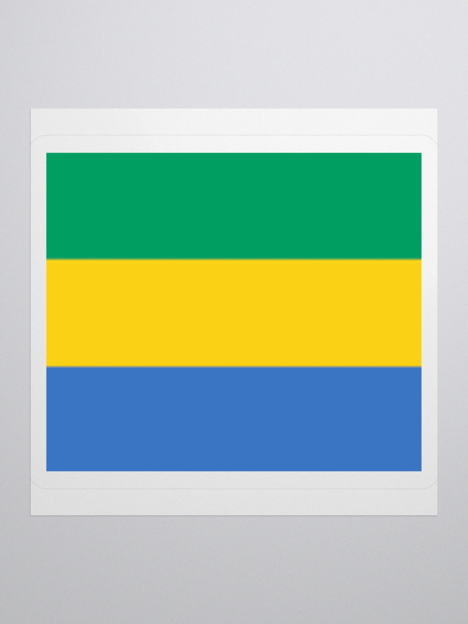 Gabon Flag Sticker | Green Yellow Blue Design | Durable Vinyl | 3 Sizes product image (3)