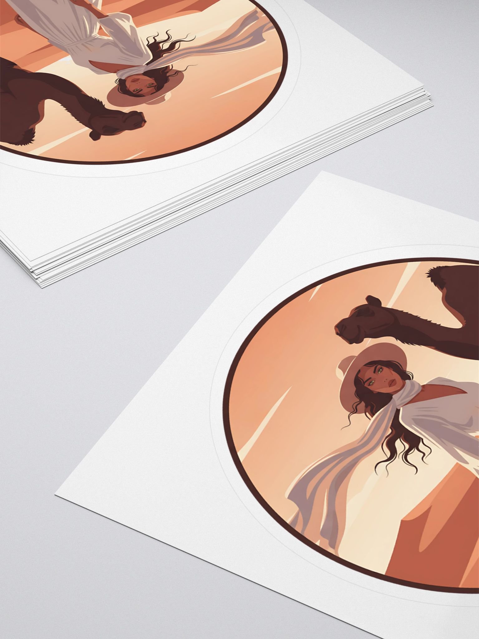Desert Wanderlust Sticker – Retro Adventure Style product image (4)