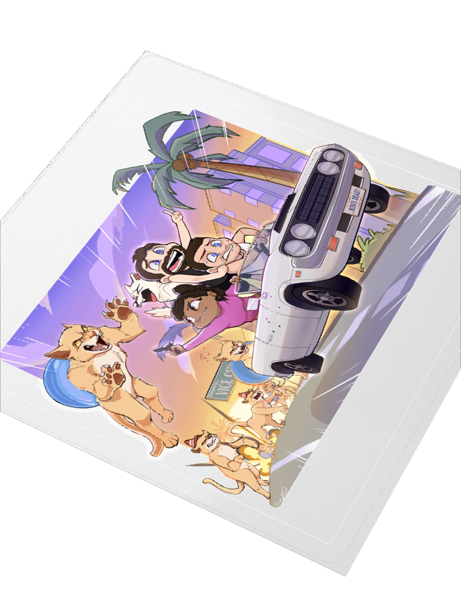 Cat-astrophic Fur-ocius Purrsuit Sticker product image (6)