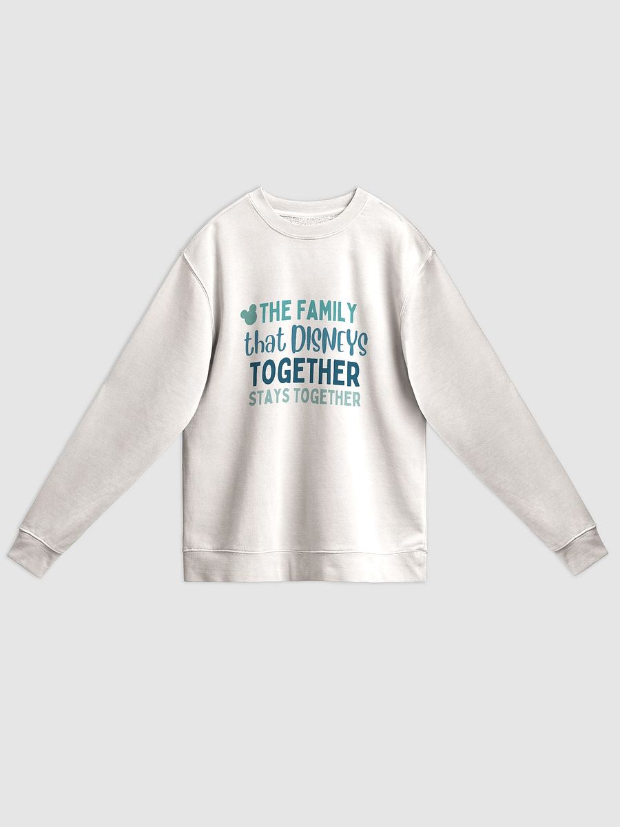 Disney World Family Midweight Pigment Dyed Sweatshirt Ivory product image (1)