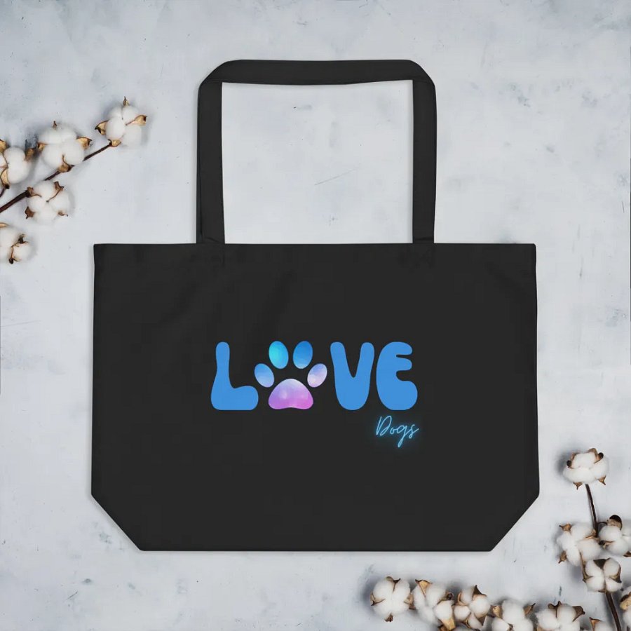 Pawfect Love Dogs Organic Canvas Tote product image (3)