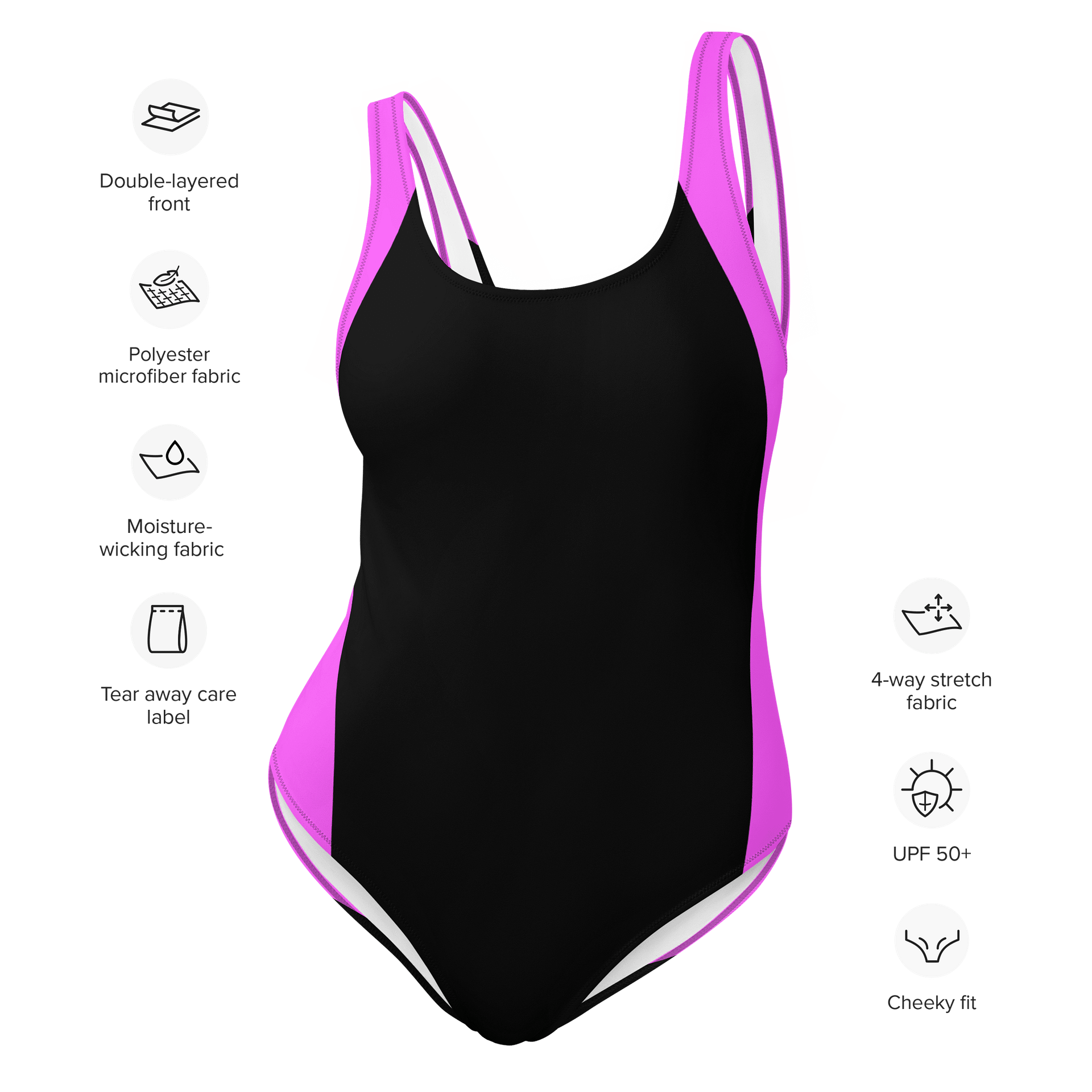 Smashley Fitness - Fitness Pink One-Piece Swimsuit product image (8)