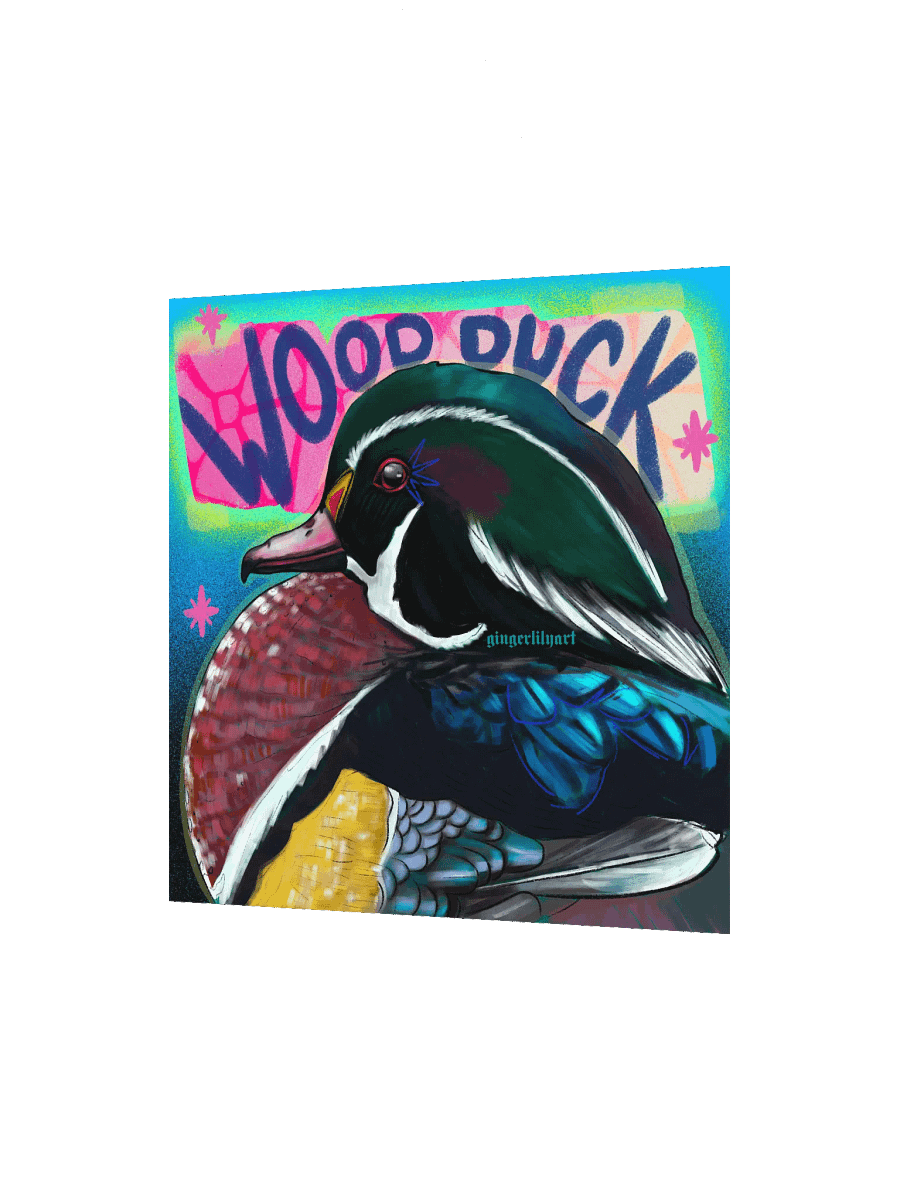 wood duck print product image (3)
