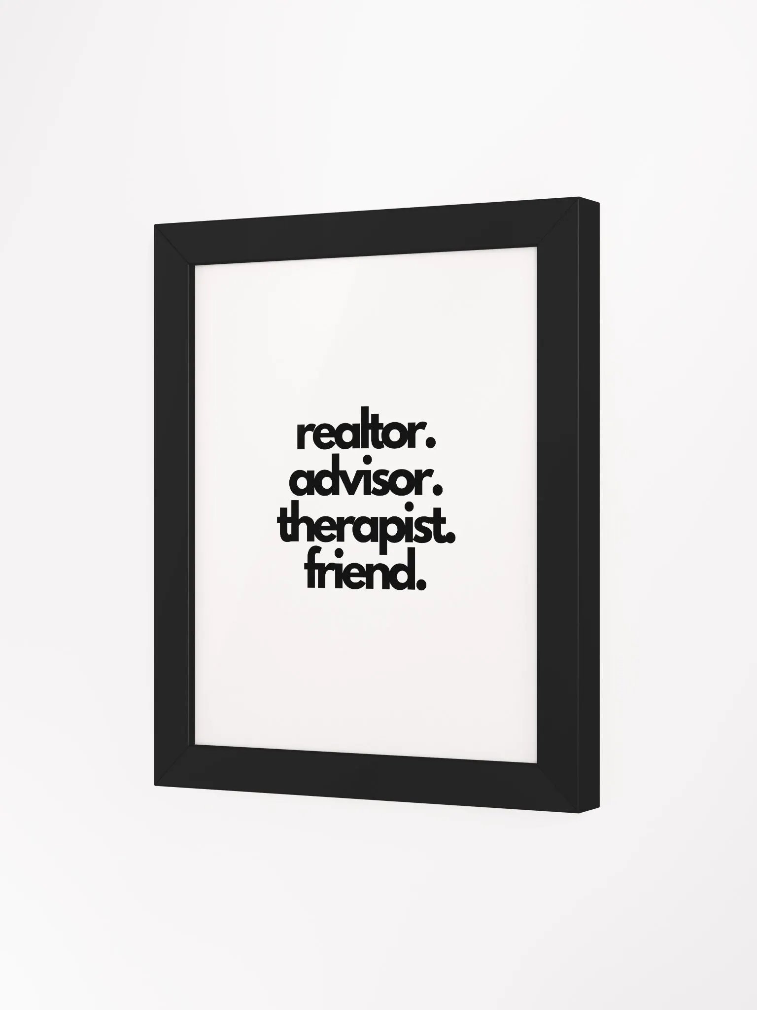 REALTOR/FRIEND Eco-Friendly Ayous Wood Framed Poster product image (85)