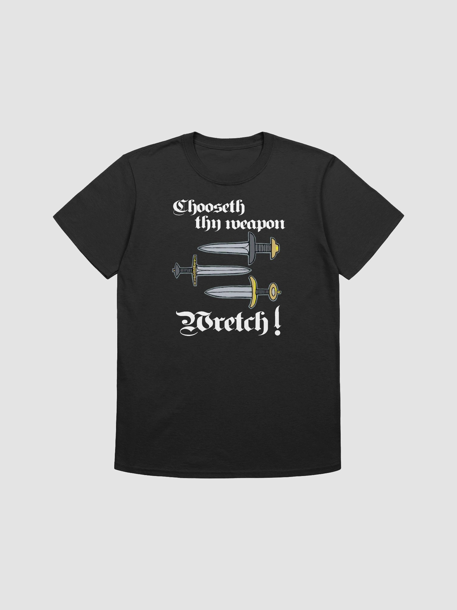 Funny medieval weapon challenge Unisex T-Shirt product image (3)