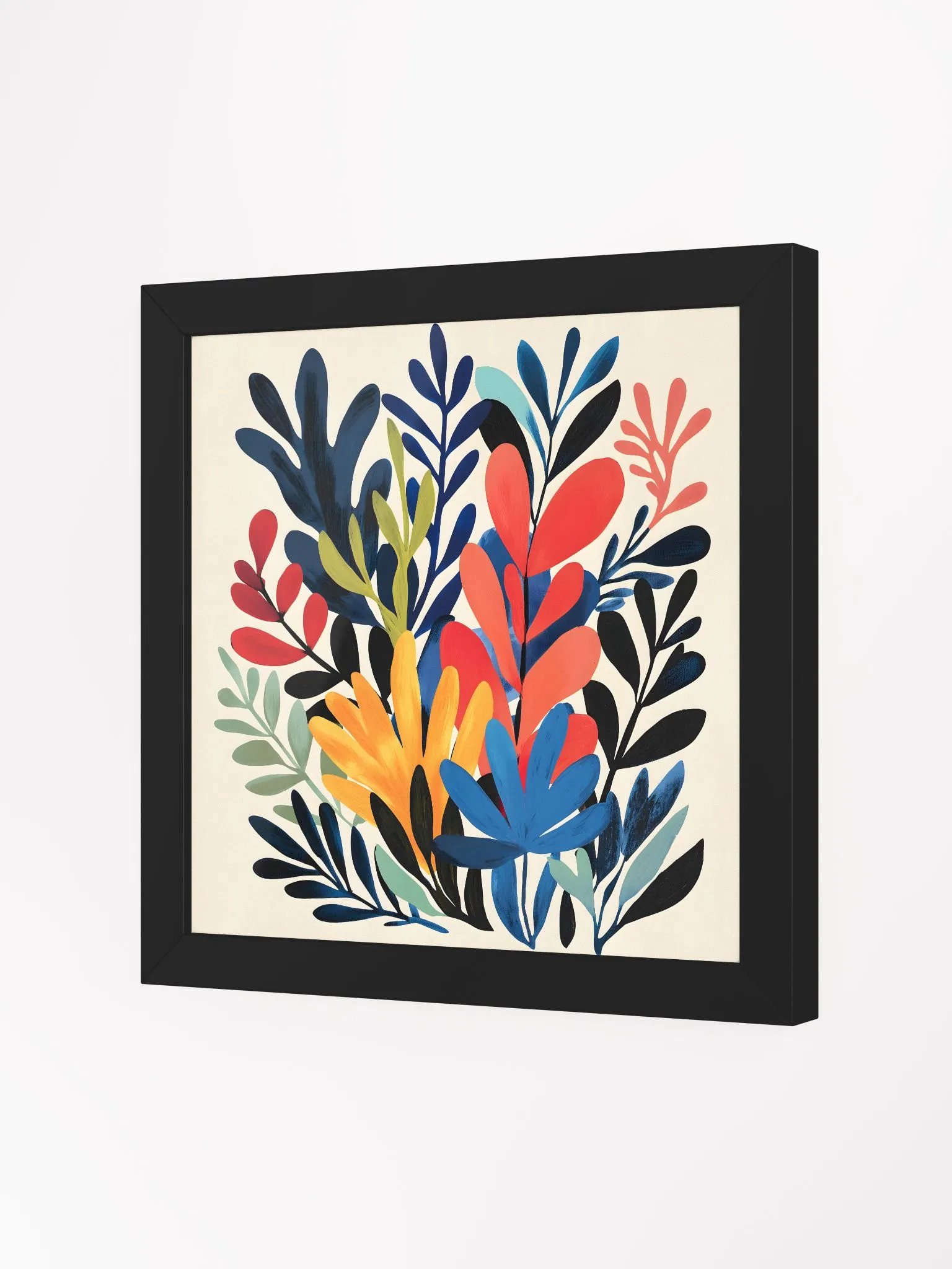 Vibrant Botanical Abstraction Framed Poster Art product image (2)