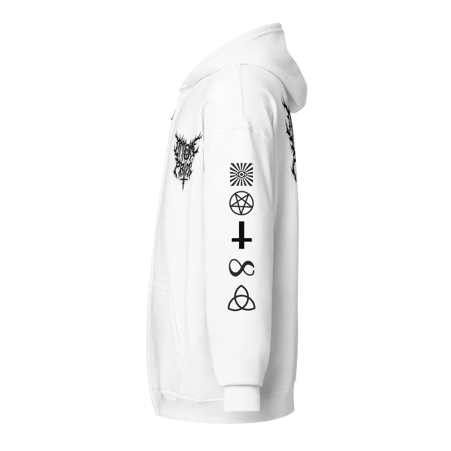 Ottomus Prime Metal Logo Zip-up (White) product image (7)