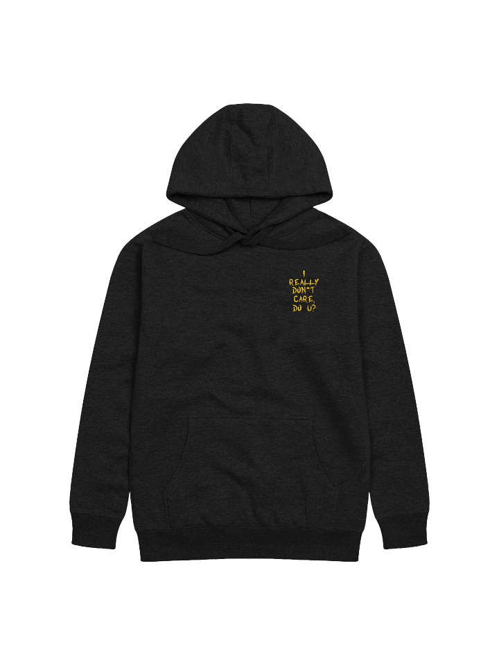 I don't care! Left Embroidered Hoodie product image (1)