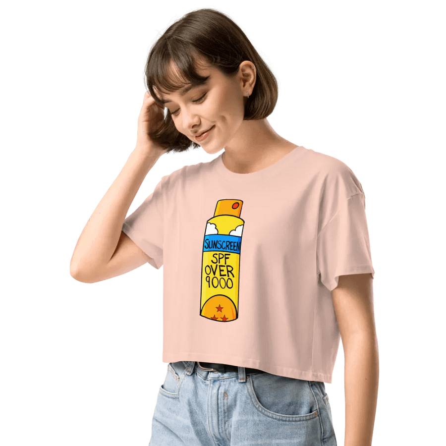 SPF Over 9000 Short Sleeve Crop Top product image (3)