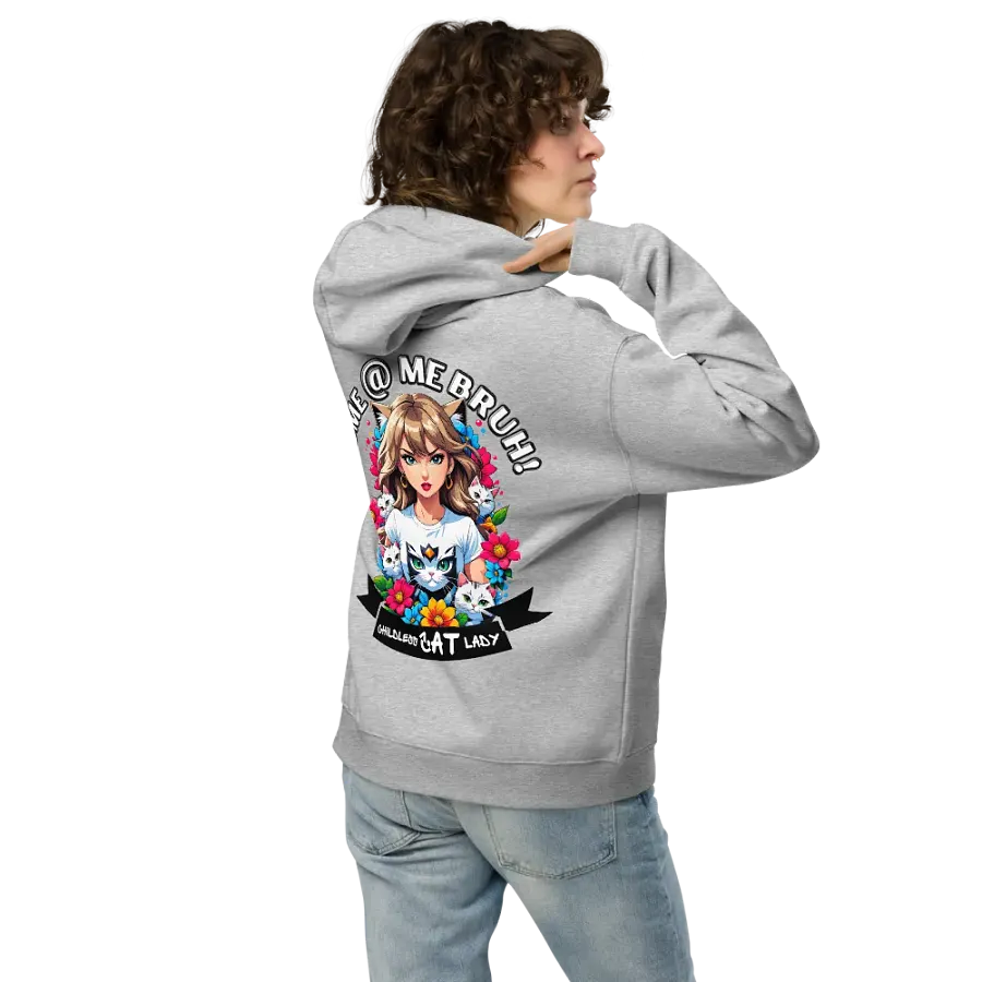 Childless Cat Lady - Premium Hoodie - Athletic Heather - Back Printed Design product image (2)